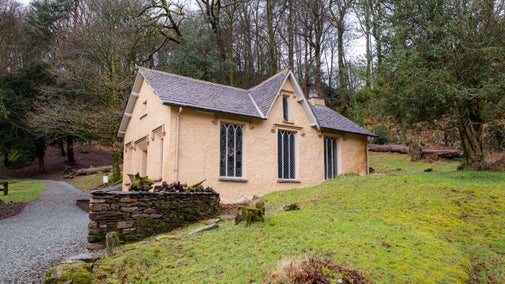 The billiard room in the grounds at Allan Bank in Cumbria